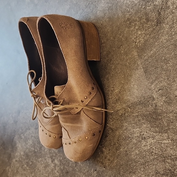 Fly London lace up grey short heel Oxford size 39 - Picture 4 of 9